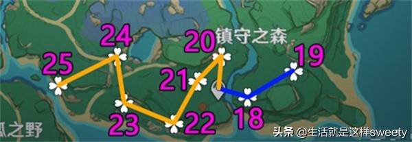 绯樱绣球采集路线推荐（绯樱绣球位置分布图）插图5