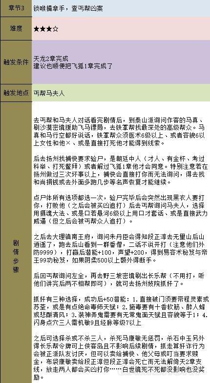 金庸群侠传5天书主线任务流程攻略插图21