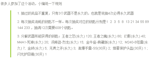 cf王者的轮回活动,CF王者的轮回活动参与技巧，4次必得神器